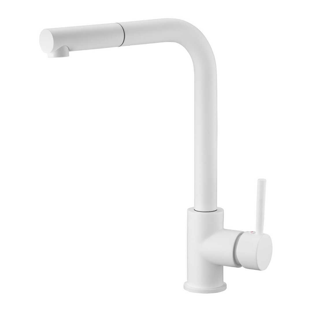 GRIFO COCINA IMEX GCE006BL MALTA BLANCO MATE