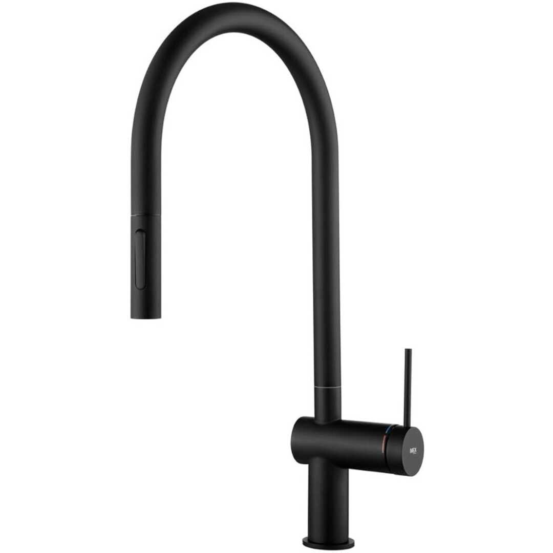GRIFO COCINA IMEX GCE026NG BERNA NEGRO MATE
