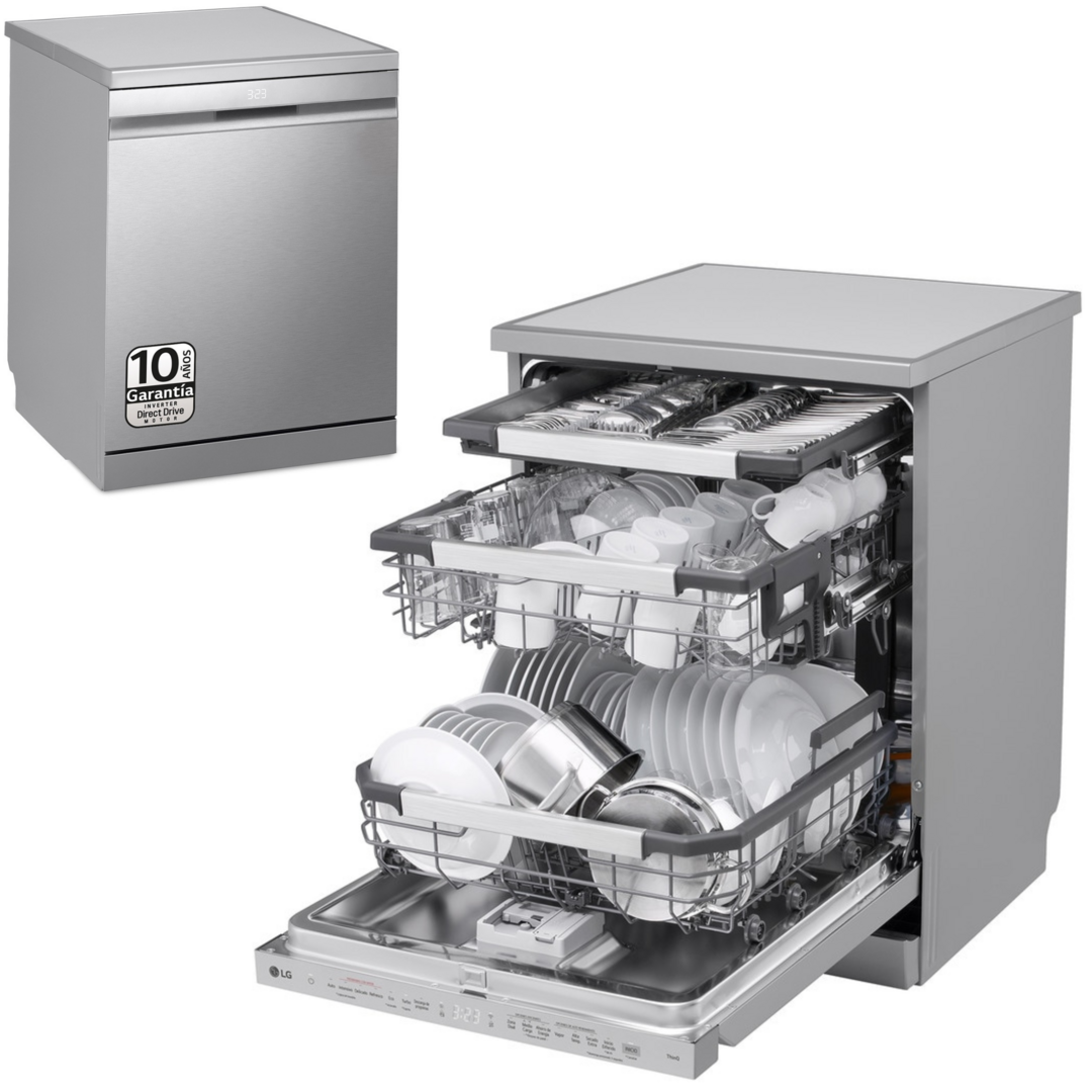 LVJ. LG DF587HVS 14C 10P QUADWASH 3ªB 43DB INOX