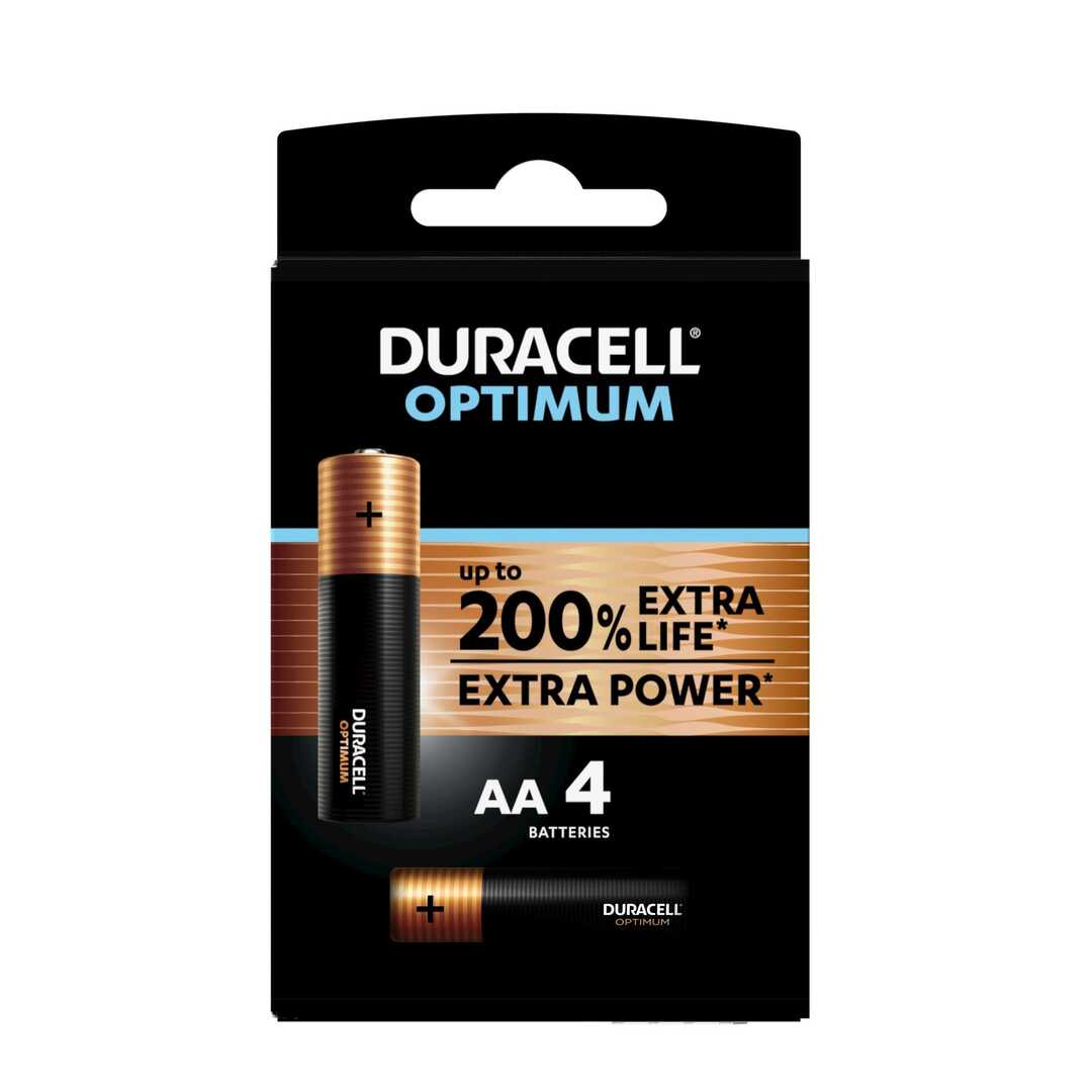 PILA DURACELL ALCALINA OPTIMUM AA LR06 K4 1 BLISTE