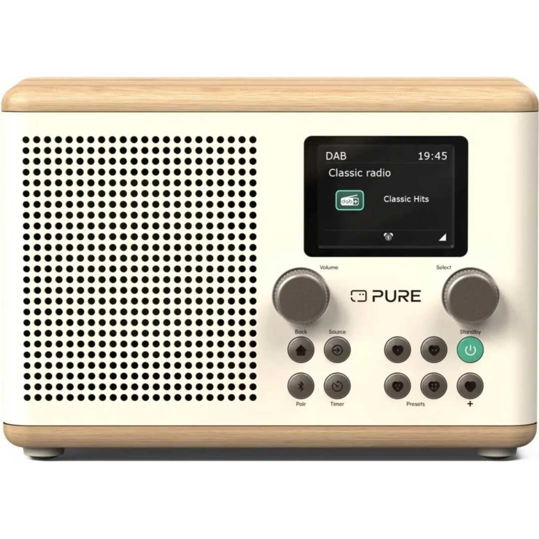 RADIO PURE CLASSIC H4 BLANCO / CREMA