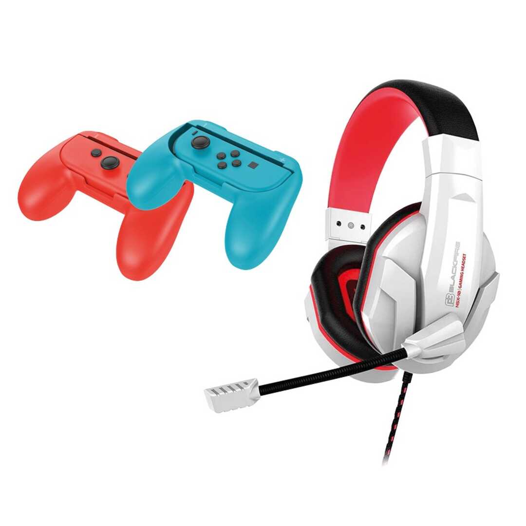 KIT NINTENDO SWITCH BLACKFIRE AURICULAR + GRIPS