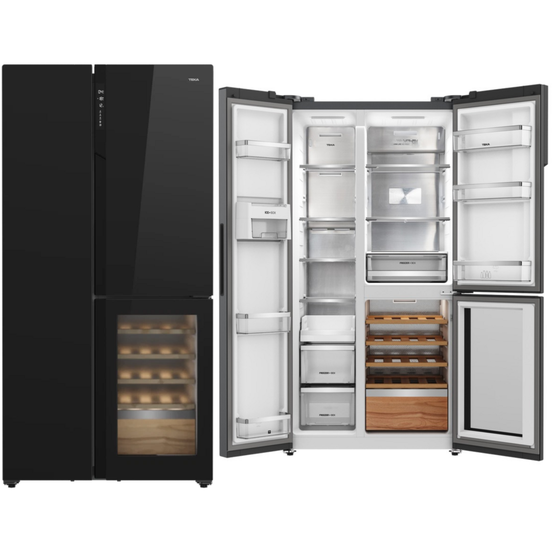 FRI. TEKA RLF85950 183x91x70 NF NEGRO DSP CON VINO