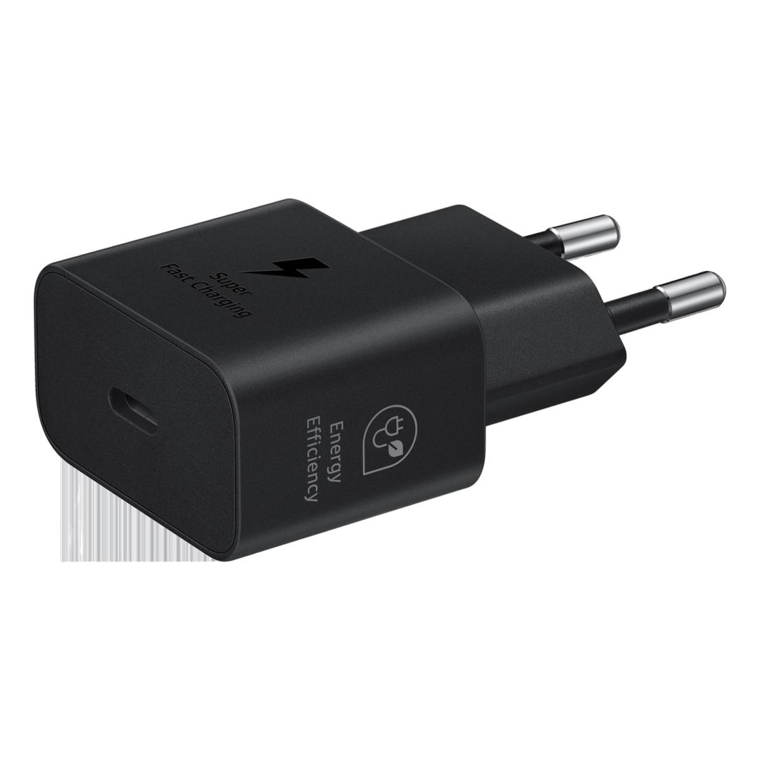 CARGADOR SAMSUNG 1XUSB C DE 25W NEGRO