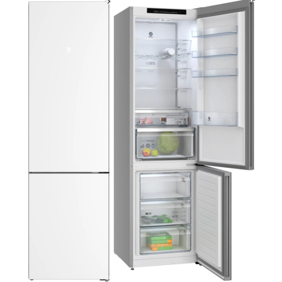 FRICOM. BALAY 3KFD855BI 203x60 368L NF CRISTAL BLA