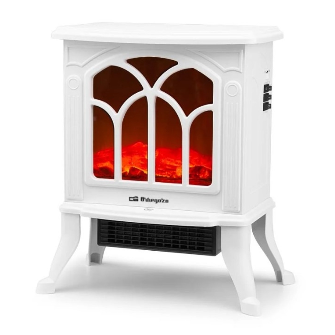CHIMENEA ELECTRICA ORBEGOZO CM9021 1500W BLANCA