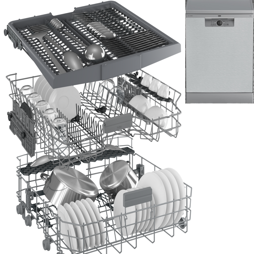 LVJ. BEKO BDFN26640XC 3ª BANDEJA DSP INOX