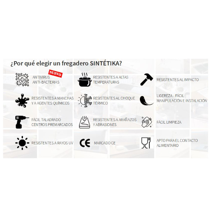 Fregadero STKE ESENCIA 2C1E NEGRO LINK link 4