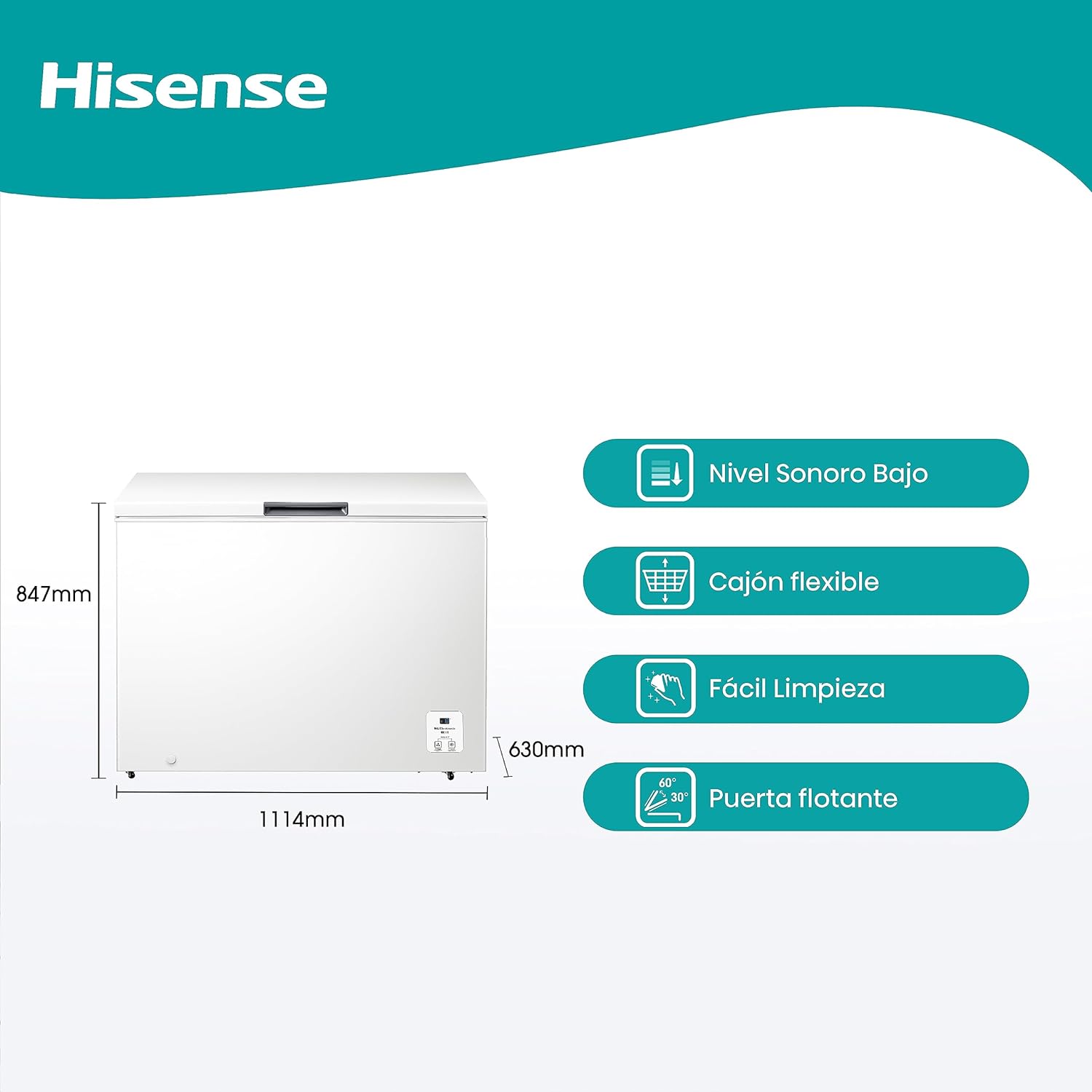 Arcón Congelador Hisense 297l