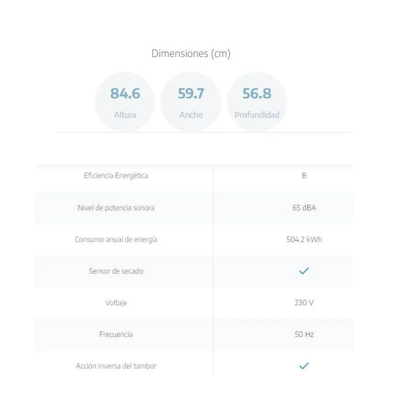 Beko DU 7111 GA1 Secadora de Condensación Carga Fr 3