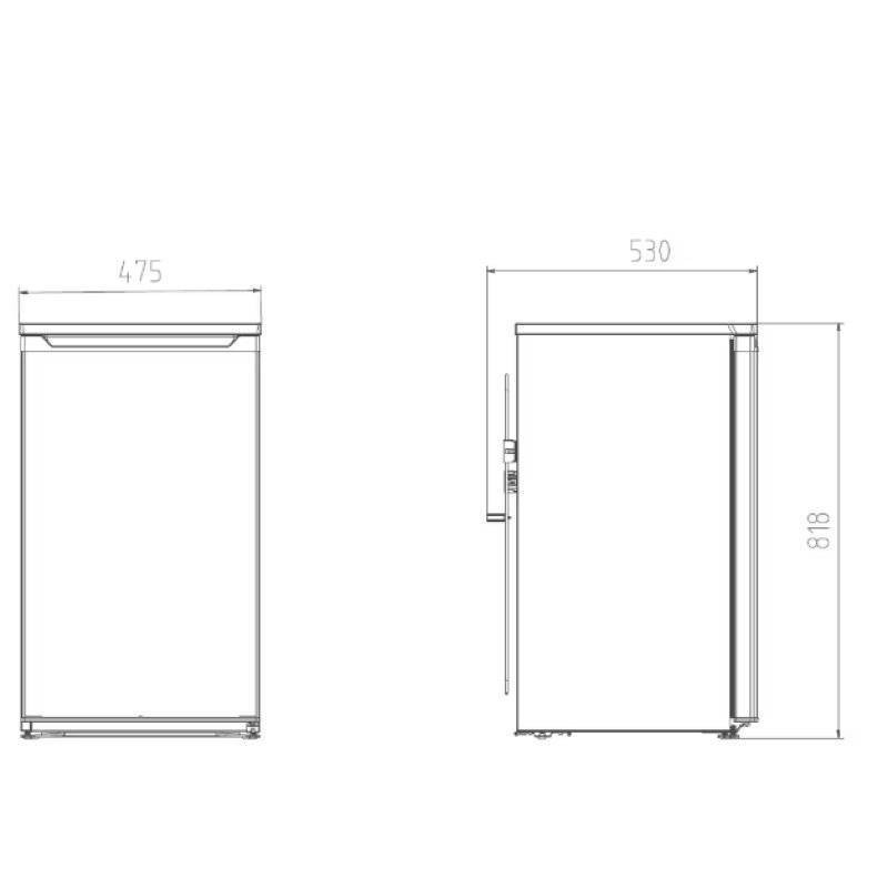 Beko TS190340N Frigorífico Mini 85L E Blanco 4