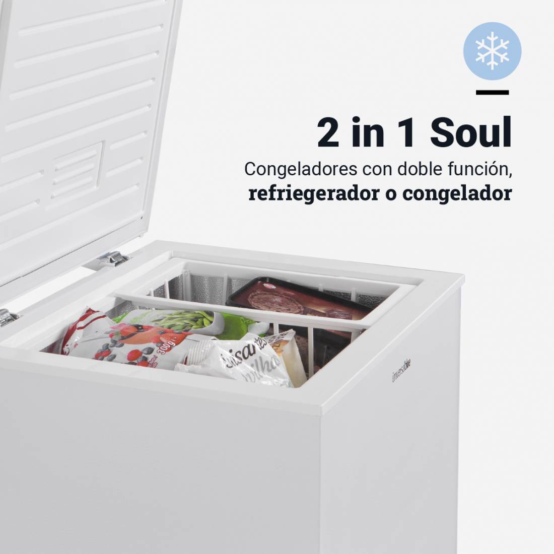 NEPTUNO 5008W Congelador 2 en 1 de 100L 4
