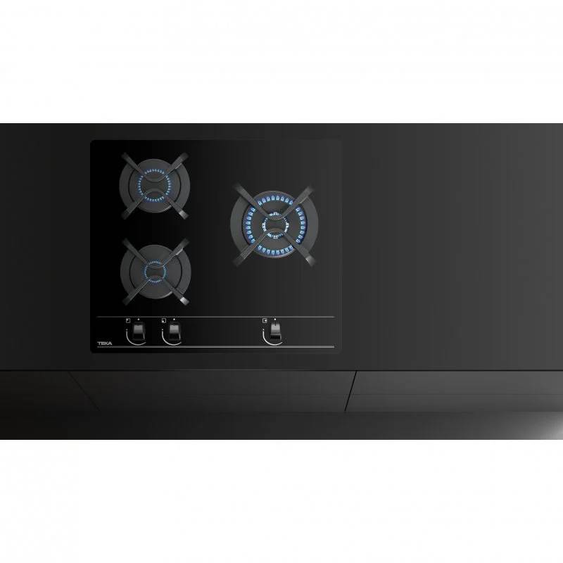Teka GBC 63010 Placa de Gas Butano 3 Zonas Cristal 3