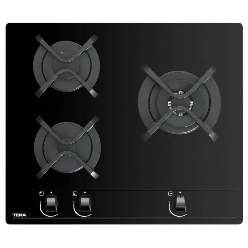 Teka GBC 63010 Placa de Gas Butano 3 Zonas Cristal