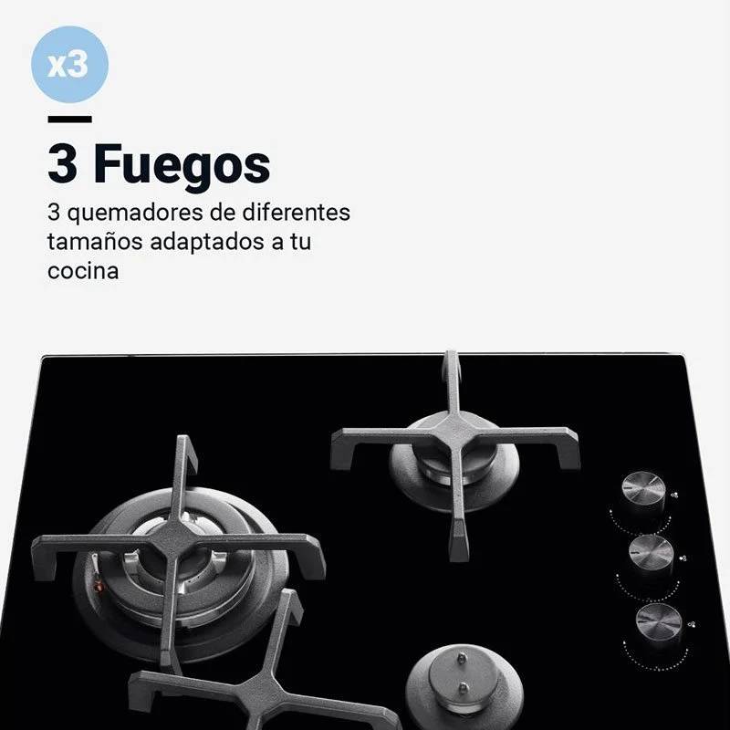Universal Blue Maia B-plus Placa de Gas 3 Zonas 60_1