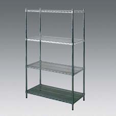 ESTANTERIA CROMO 4 ESTANTES, 90 x 45 x 160 cm