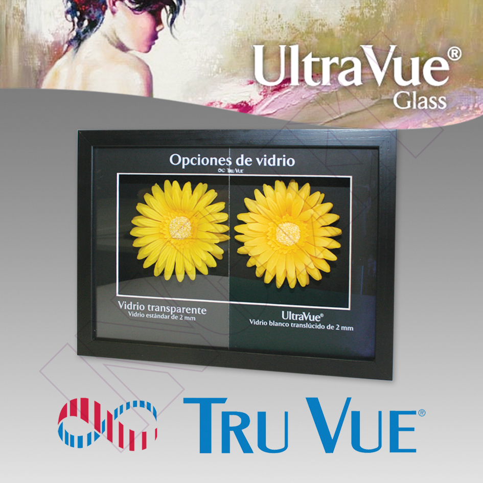 VIDRIO AR TRUVUE 70% UV, 2 mm 101.5 x 152.5 cm