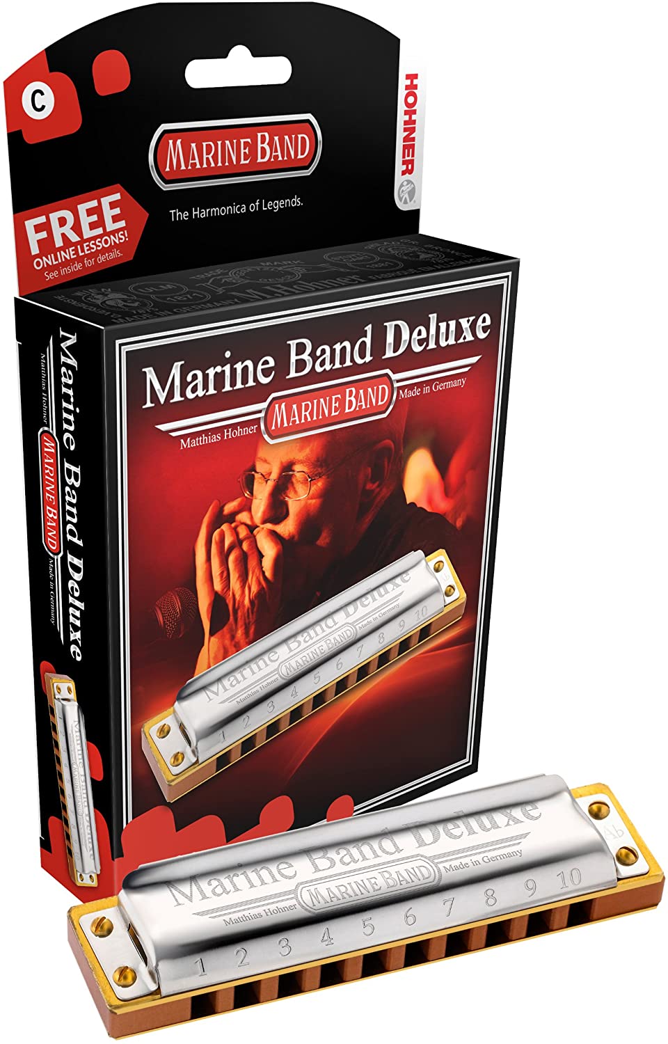 ARMONICA HOHNER - MARINE BAND LUXE 20V 2005/20 B