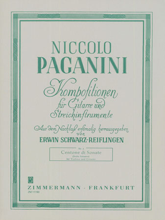 PAGANINI N. - CENTONE DI SONATA -