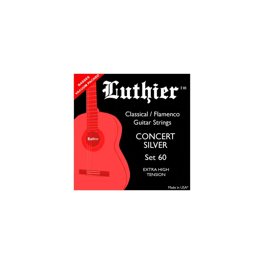 CUERDA GUITARRA - LUTHIER CONCERT SILVER DARK LU-60 EXTRA  High tension