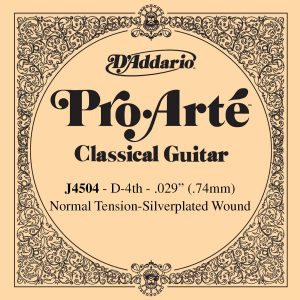 CUERDA GUITARRA CLASICA - D´ADDARIO 4ª TENSION MEDIA J4504