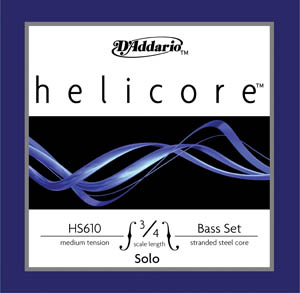 CUERDA CONTRABAJO - D´ADDARIO HELICORE 3/4 H610 MEDIA