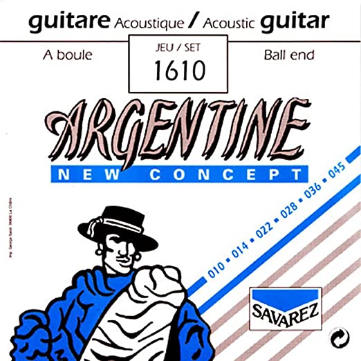 CUERDA GUITARRA ACUSTICA - SAVAREZ ARGENTINE 1610 (010-45)
