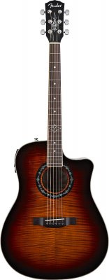 GUITARRA ACÚSTICA - FENDER PREAMP.BUCKET-300CE Flame Maple Top Verde