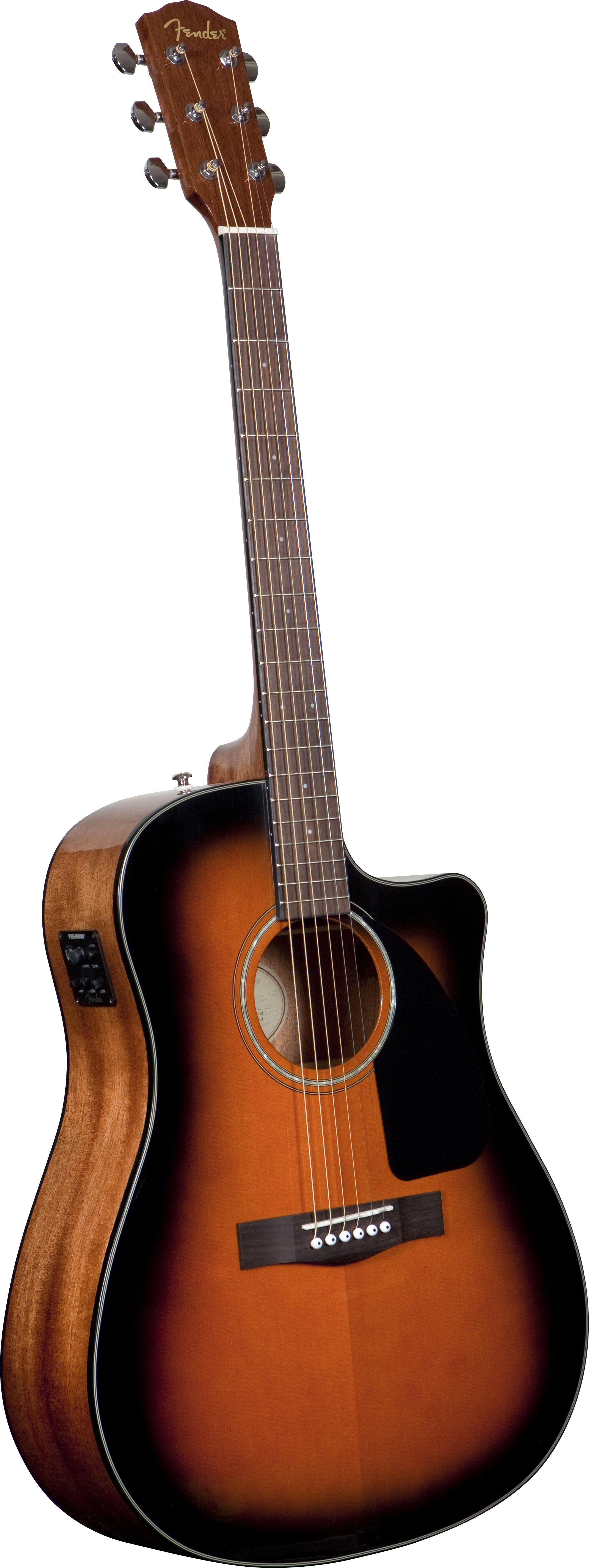 GUITARRA ACÚSTICA - FENDER PREAMP. CD-60CE SUNBURST TUNER DS