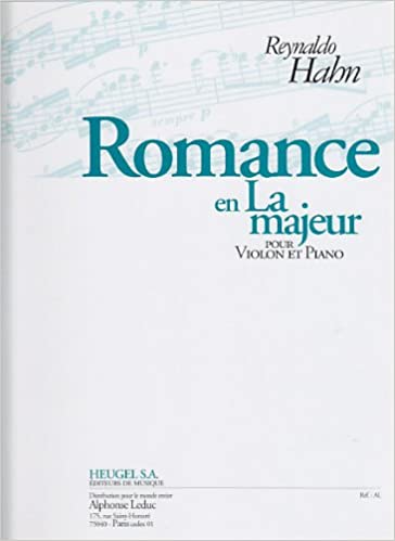 HAHN R. - ROMANCE EN LA M (VIOLIN Y PIANO)