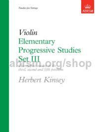 KINSEY H. - ESTUDIOS  ELEMENTALES PROGRESIVOS V.3 (VIOLIN)