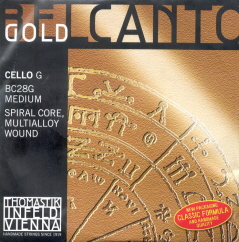CUERDA VIOLONCHELO - THOMASTIK BEL CANTO GOLD 3ª BC28G -SOL  MEDIUM
