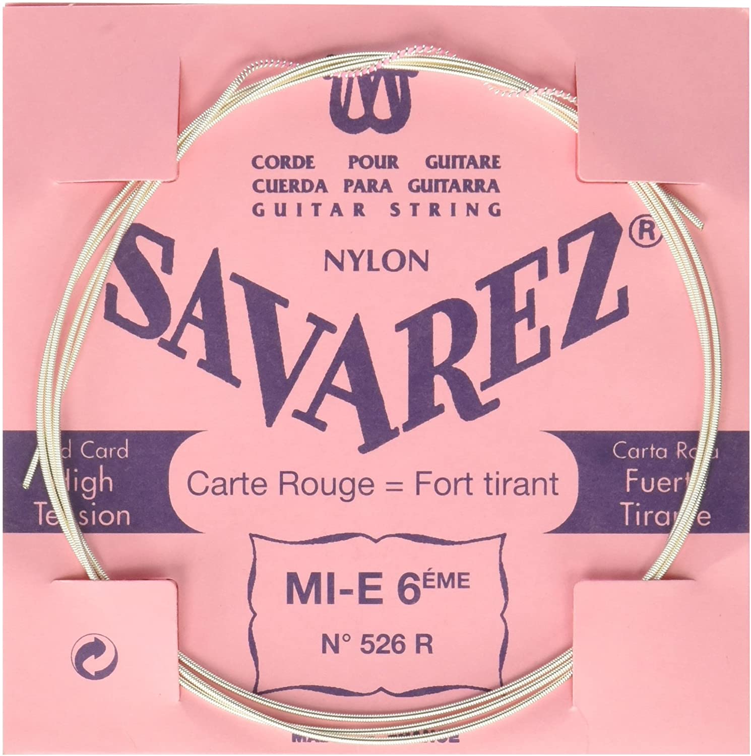 CUERDA GUITARRA - SAVAREZ CARTA R.526R 6ª