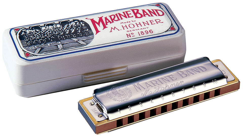 ARMONICA - HOHNER MARINE BAND 1896/20 FA NIQUELADA