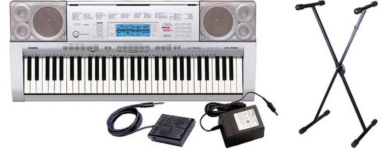 TECLADO ESTANDAR CASIO-CTK-4000 soprt. adap sust