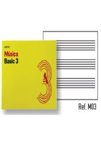 BLOCK ADDITIO BASIC 3 PENTAGRAMAS 24MM/PAGINA 10 HOJAS(24x17)