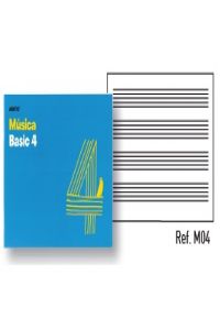 BLOCK ADDITIO BASIC 4 PENTAGRAMAS 20MM/PAGINA 10 HOJAS(24x17)