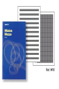 BLOCK ADDITIO ESPIRALMUSICA MEZZO 12 PENTAGRAMAS+PORTAPARTITURAS 9MM TAMAÑO A4