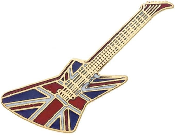 REGALO- MINI PIN GUITARRA ELECTRICA (BANDERA BRITANICA)