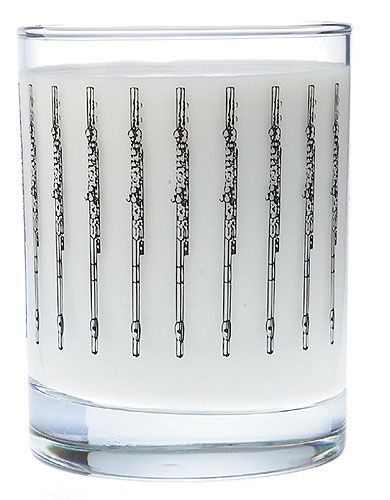 REGALO- VASO CON MOTIVOS DE FLAUTAS