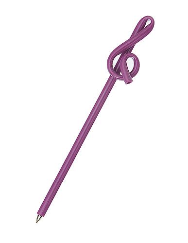 REGALO- BOLIGRAFO CLAVE DE SOL MORADO
