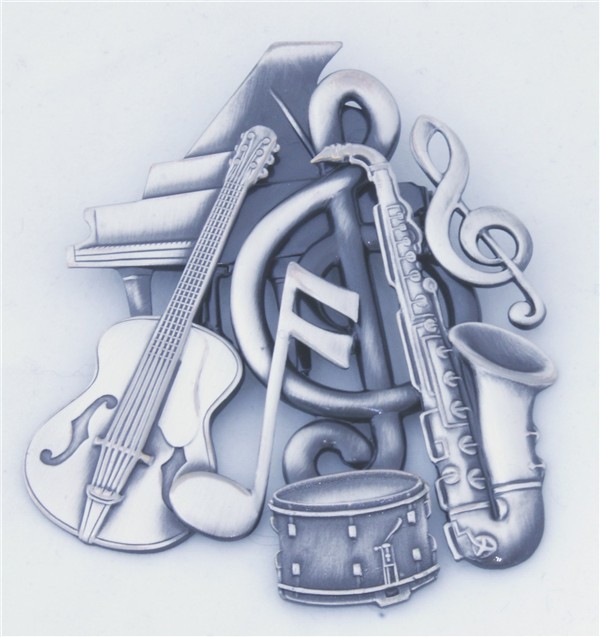 REGALO - BROCHE DE INSTRUMENTOS PLATA ***DESCATALOGADO***