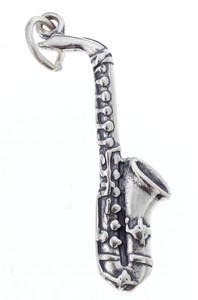 REGALO - COLGANTE DE SAXOFON (PLATA)