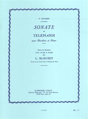 TELEMANN G.P. - SONATA OBOE Y PIANO