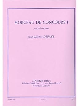DEFAYE J.M. - PIEZA DE CONCURSO I (CLARINETE Y PIANO)