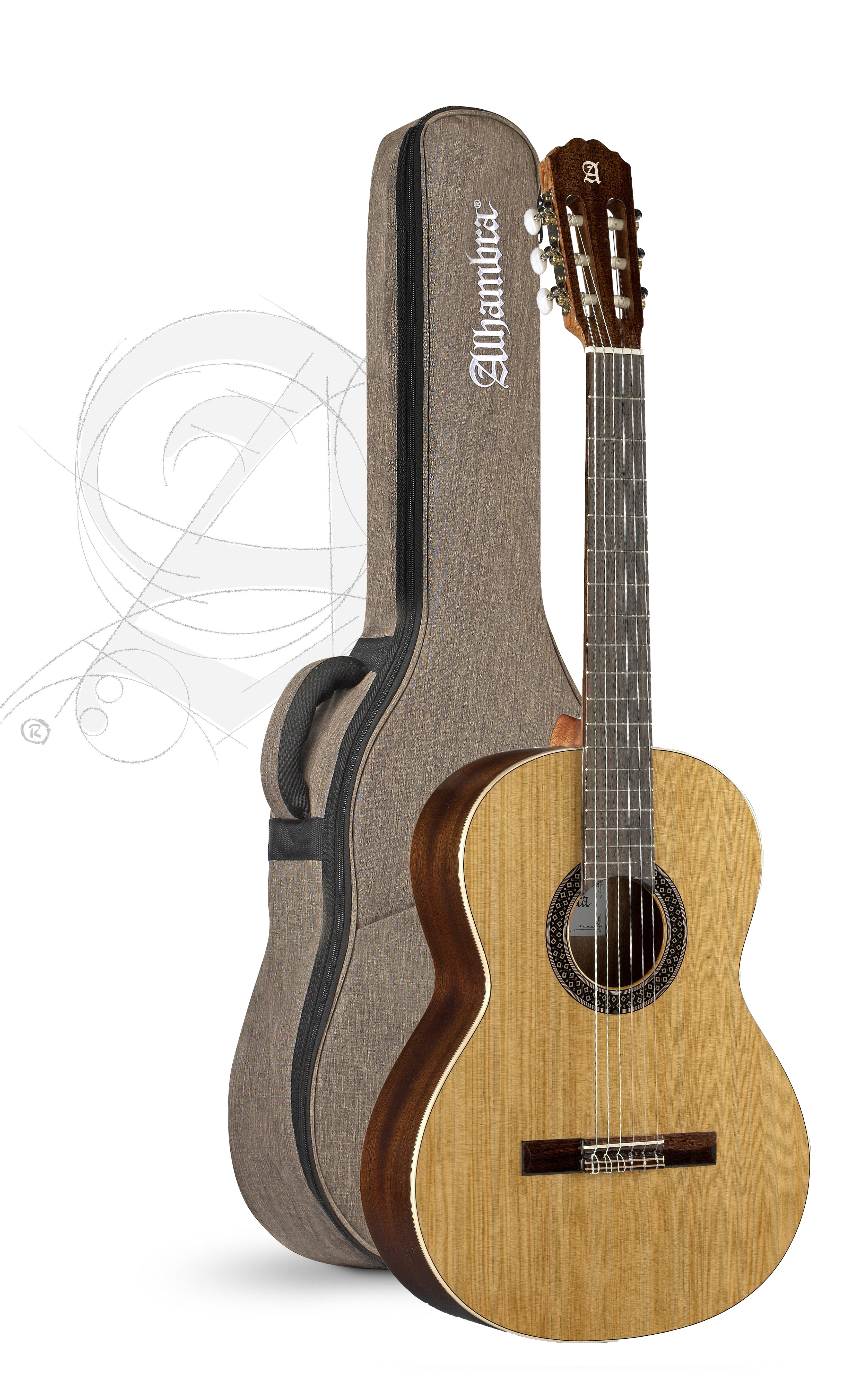 GUITARRA CLASICA - ALHAMBRA 1C HYBRID TERRA
