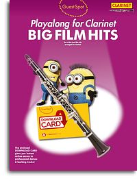 ALBUM -GUEST SPOT - BIG FILM HITS PLAYALONG CLARINET +DOWLAND CARD
