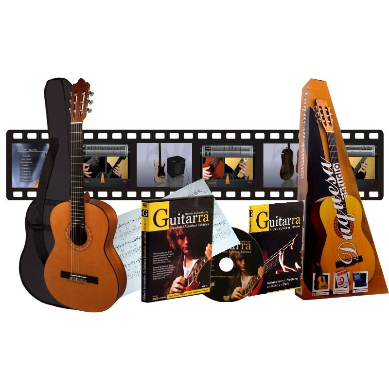 GUITARRA - PACK DUQUESA MOD.ESTUDIO (FUNDA+DVD)