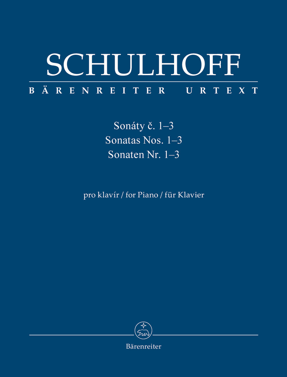 SCHULHOFF E. - SONATAS PIANO 1-3 URTEXT