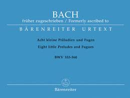 BACH J.S. - PRELUDIOS Y FUGAS (8) BWV553-560 ORGANO